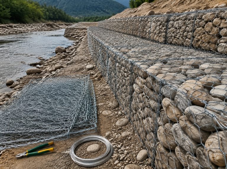 山南河道边坡石笼网